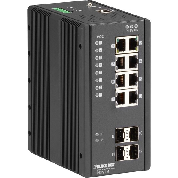 Black Box BLACK BOX Ethernet Switch 8-Port Gigabit Managed Industrial LIE1014A - main
