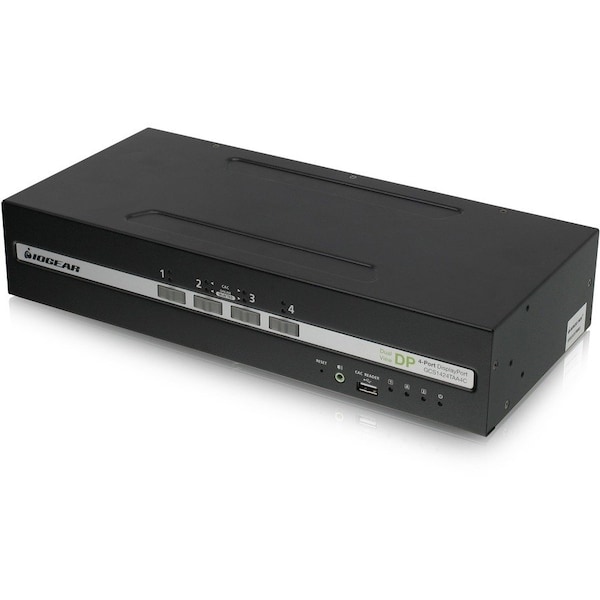 Iogear 4-Port Dual View DisplayPort Secure KVM Switch w/Audio and CAC Support GCS1424TAA4C - main