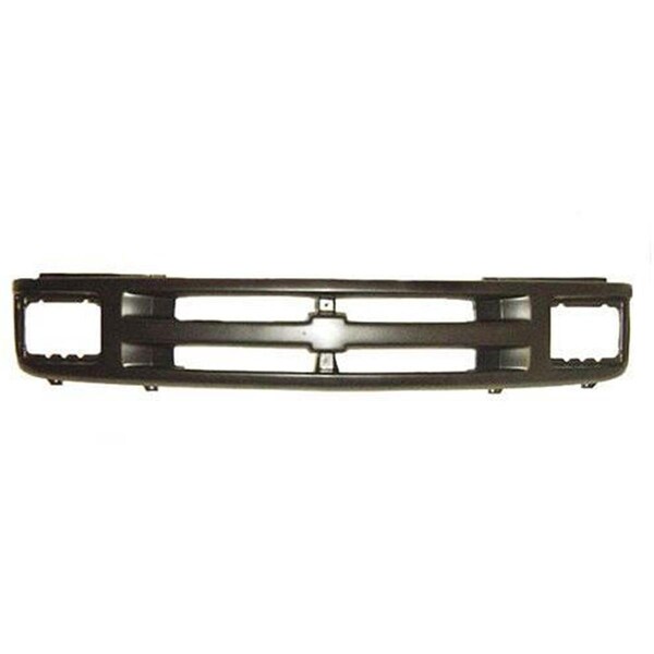 Sherman Parts Grille Door with Sealed Beam Type Headlamp for 1994-1997 Chevy S10 Pickup, Argent SHE906-99-1 - main