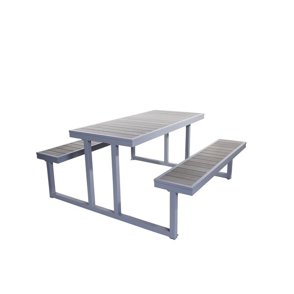Bfm Seating Seaside Picnic Table PH5927GRSG - main