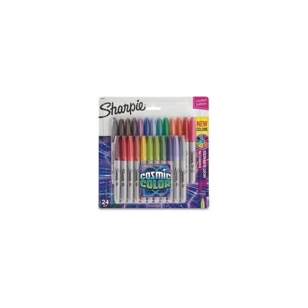 Sharpie Cosmic Color Permanent Markers, Medium Bullet Tip, Asstd Colors, 24PK 2033573 - main
