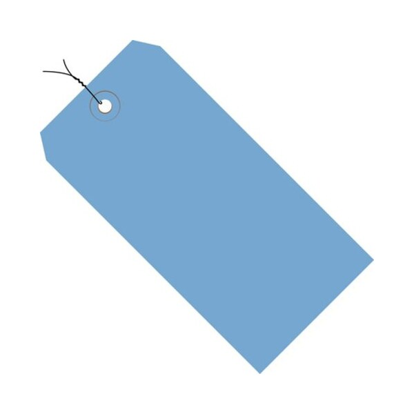 Partners Brand Shipping Tags, Pre-Wired, 13 Pt., 3 1/4" x 1 5/8", Dark Blue, PK1000 G11023A - main