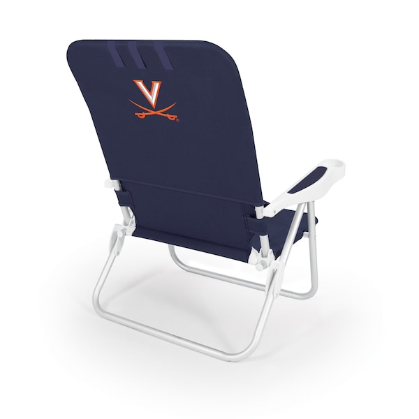 Picnic Time Family Of Brands NCAA Virginia Cavaliers Monaco Reclining Backpack Beach Chair, Outdoor Folding Lounge Chair 790-00-138-594-0 - main