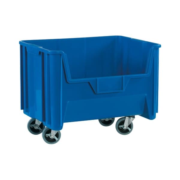 Partners Brand Hang & Stack Storage Bin, Blue, 19.9 in W, 15.3 in L, 3 PK BING120 - main