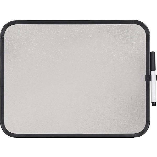 Mastervision Magnetic Metallic Dry Erase Board 11 X 14 in Black Plastic Frame CLK020402 - main