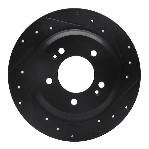 Dynamic Friction Co DFC Brake Rotor - Drilled and Slotted - Black 633-21014R - main