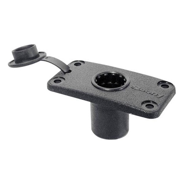 Scotty 244 Flush Deck Mount w/Rain Cap 244-BK - main