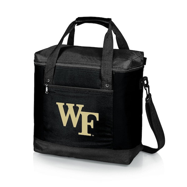 Picnic Time Family Of Brands NCAA Wake Forest Demon Deacons Montero Tote Cooler Bag - Soft Cooler Bag - Picnic Tote, Black 604-00-179-614-0 - main