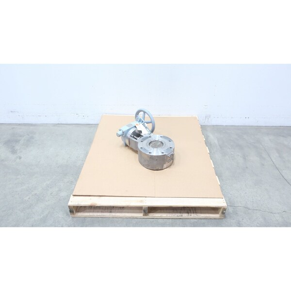Adams MANUAL STAINLESS FLANGED BUTTERFLY BLOCK CONTROL VALVE 6IN 150 MAK - main