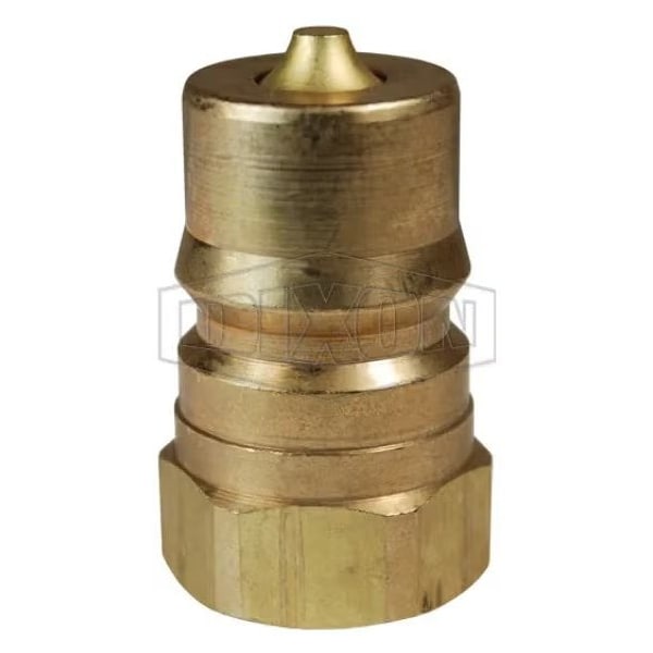 Dixon 1/4 ISO-B PLUG, 1/4 F-NPTF BRASS, FKM F-H2F2-B - main