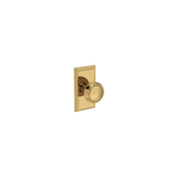 Baldwin Residential Door Knobs Privacy Reversible Lifetime Brass PVBREHFR003 - main