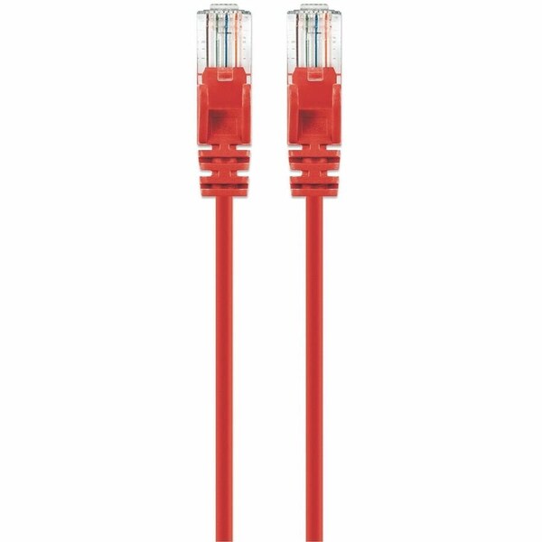 Intellinet Network Solutions CAT6 U/UTP SLIM NETWORK PATCH CABLE, 1.5 FT., RED 744157 - main