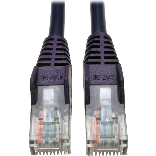 Eaton Tripp Lite Series Cat5e 350 MHz Snagless Molded UTP Ethernet Cable RJ45 M/M, PoE - N001-025-PU - main