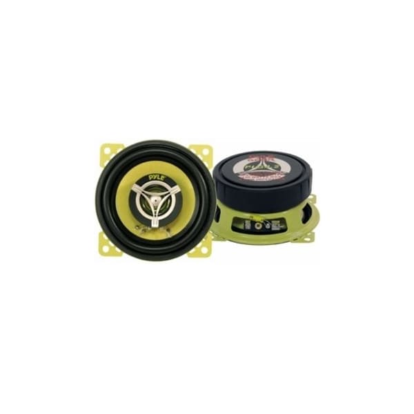 Pyle Pyle Car Two Way Speaker System, 4 in 140W, 4 Ohm, Coaxial Speakers, Mount Depth, Yellow PLG4.2 - main