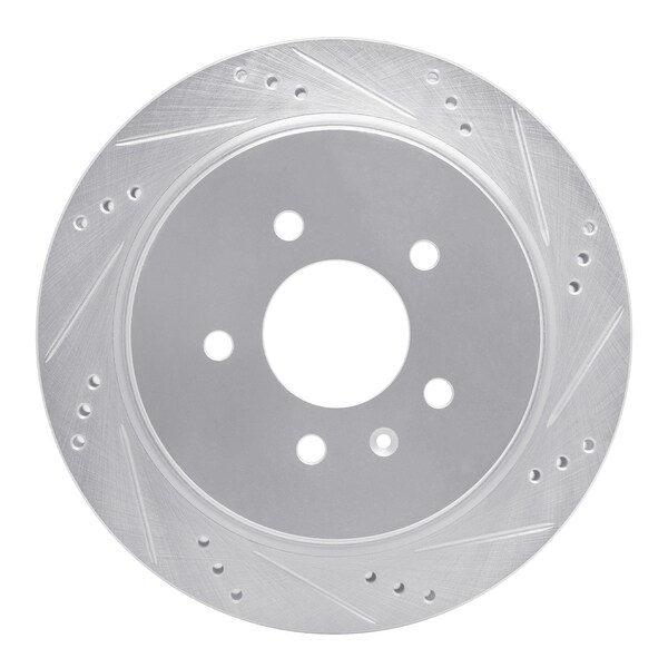 Dynamic Friction Co DFC Brake Rotor - Drilled and Slotted - Silver 631-46014R - main
