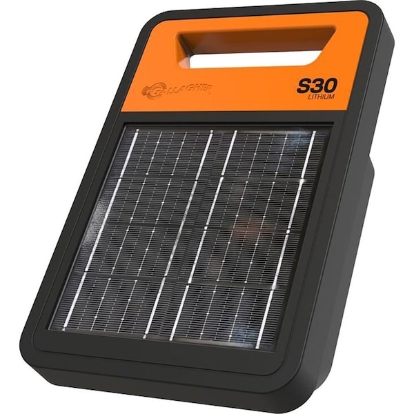 Gallagher Power Fence, Solar Fence Energizer, 9.3 kV Output, Lithium Iron Phosphate Battery, 20 miles Fence Distance G350414 - main