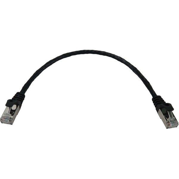 Eaton Tripp Lite Series Cat6a 10G Snagless Shielded Slim STP Ethernet Cable RJ45 M/M, PoE, Black, 1 N262-S01-BK - main