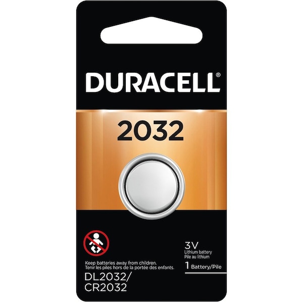 Duracell DL2032BPK Coin Cell General Purpose Battery - For Multipurpose - 3 V DC - 1 Each DL2032BPK - main