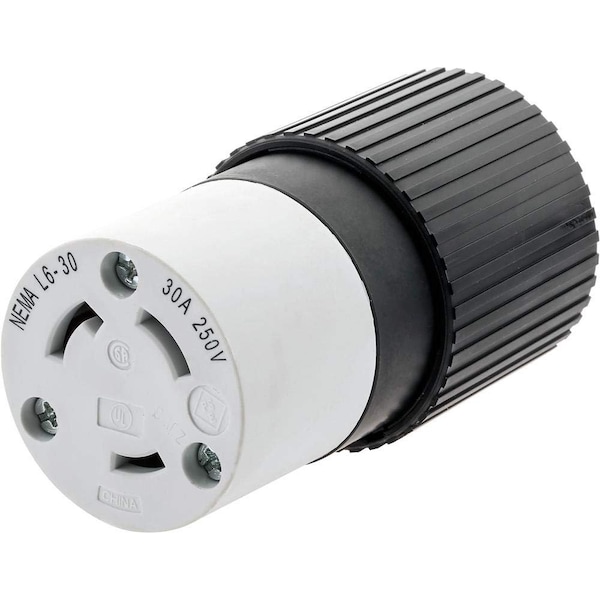 Hubbell Wiring Hubbell-PRO Twist-Lock 2-Pole 3-Wire Receptacle, 30A 250V, Heavy-Duty Nylon L630C - main