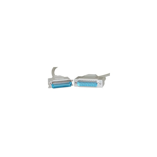 Cable Wholesale Bidirectional Printer Cable, DB25 Male to Centronics 36 CN36 Male, IEEE-1284, 18 Twisted Pairs, 15ft 10E2-01115 - main