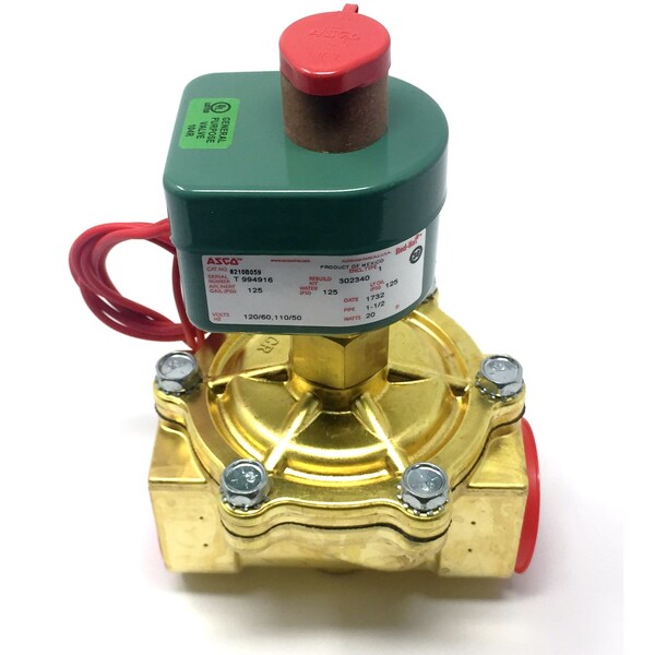 Asco 1.5in 120V No Air/Water/Oil 0 Lb Min 125 8210B059 120/60 110/50 - main