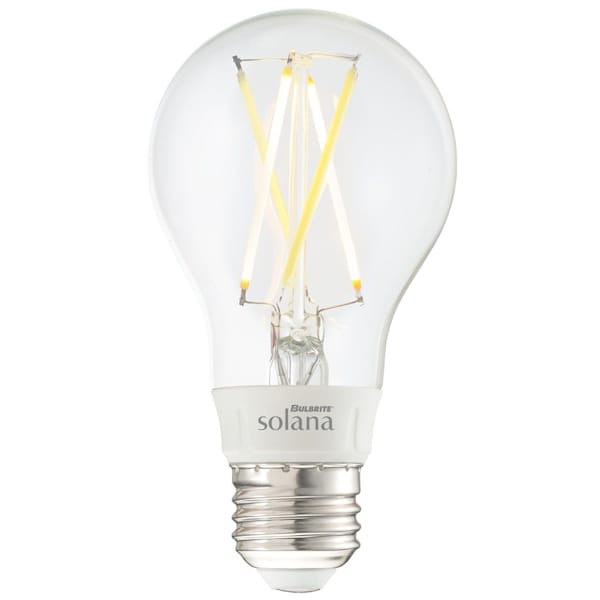 Bulbrite Solana Smart LED Wifi Light Bulb, A19 / E26 Base, 5.5W, 2200K-6500K, Clear Finish 1- PK 290110 - main