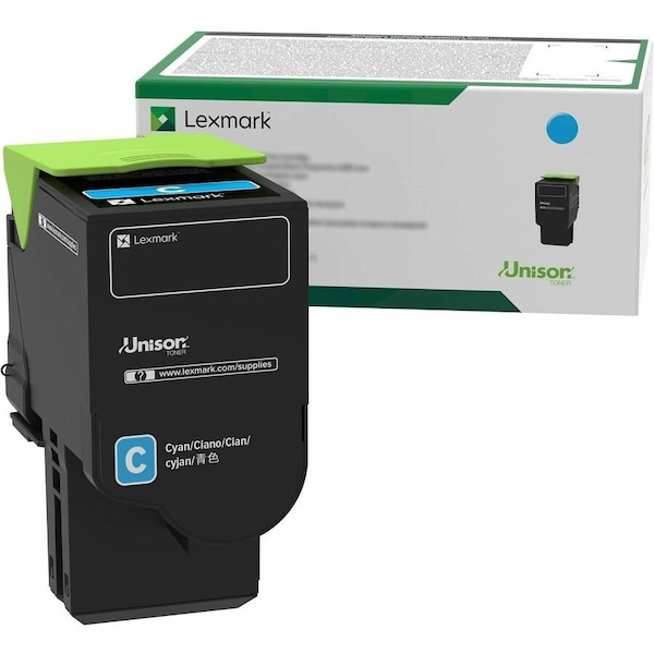 Lexmark Return Program Extra High-Yield Toner, 5,000 Page-Yield, Cyan 78C1XC0 - main