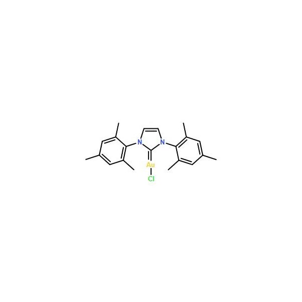 Ak Scientific (1, 3-Bis(2, 6-diisopropylphenyl)-1, 3-dihydro-2H-imidazol-2-ylidene)(chloro)gold (1g), CAS 852445-83- 3214AC-1g - main