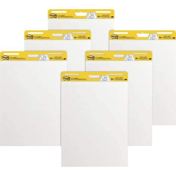 Post-It Easel Pad, Plain, White, 25 in x 30 in, PK6 559 VAD 6PK - main