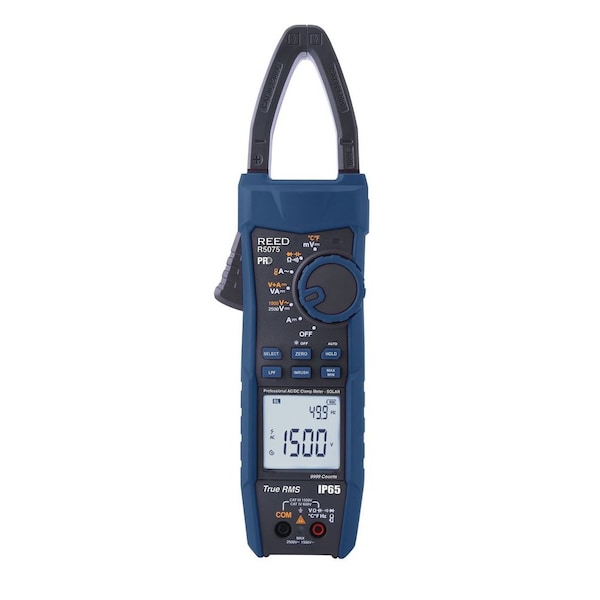 Reed Instruments DigitalClampMeter, TRMS, 999.9A, 1500VAC R5075 - main