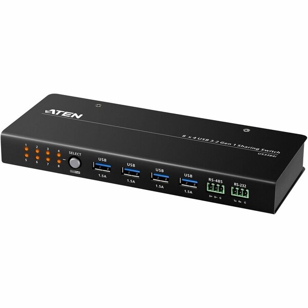Aten 8 x 4 USB3.2 Gen1 Industrial Hub Switch US3384I - main