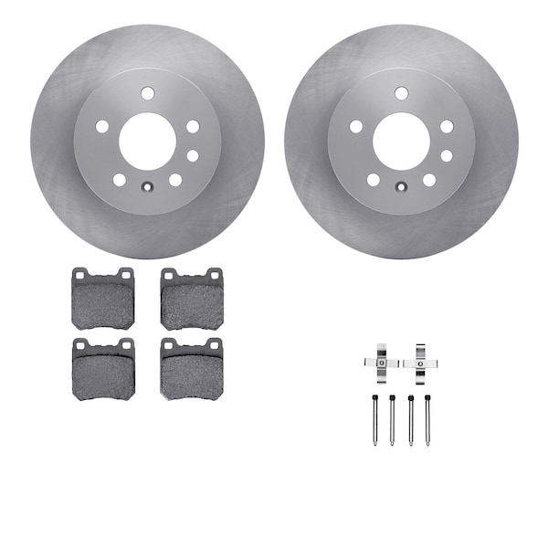 Dynamic Friction Co DFC Brake Rotor with 5000 Brake Pads and Hardware Kit 6512-65055 - main