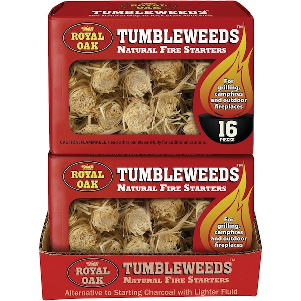 Royal Oak Red Box Tumbleweeds All Natural Odorless Fire Starter, 16PK 205-228-448 - main