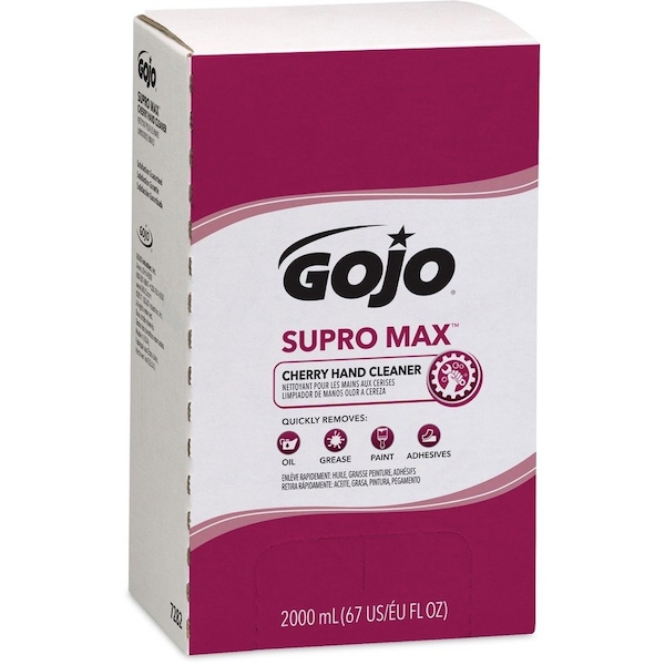Gojo 67.6 fl oz (2 L) Supro Max Hand Cleaner 4 PK GOJ728204CT - main
