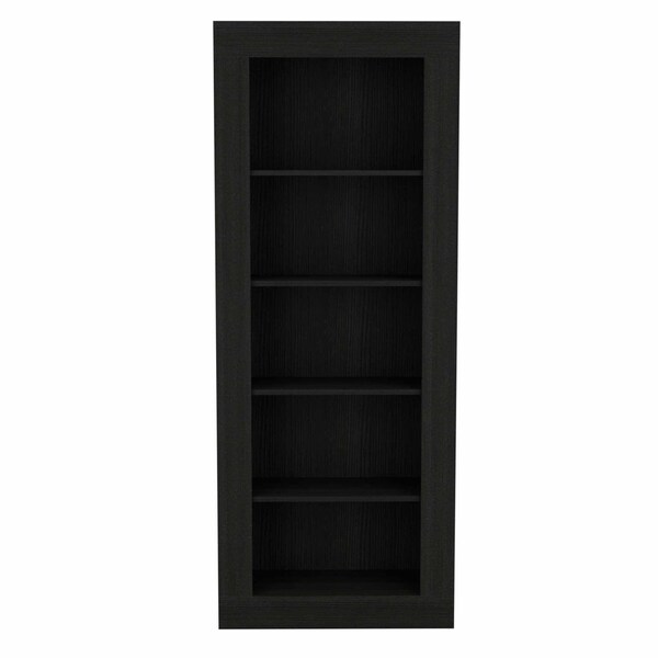 Homeroots Black Five Tier Bookcase 403760 - main