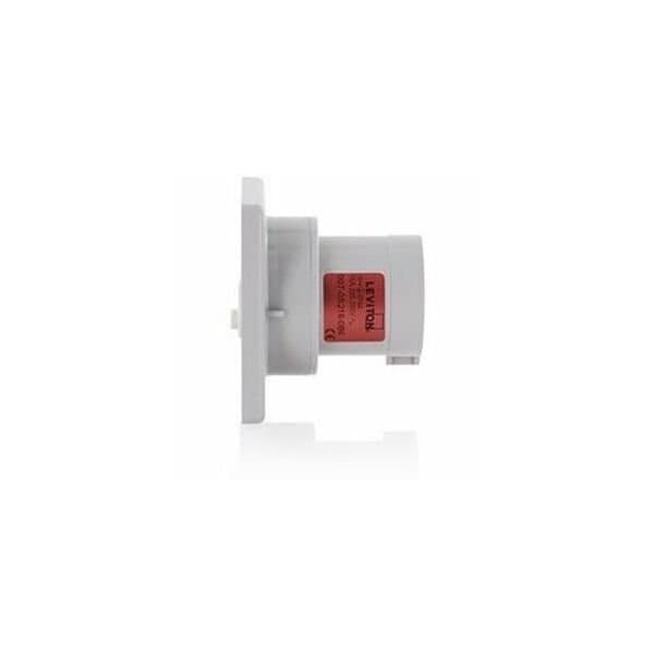 Leviton Pin & Sleeve Inlet, 32 A, 380/415V AC, 2 Pole, Red S232-B9 - main