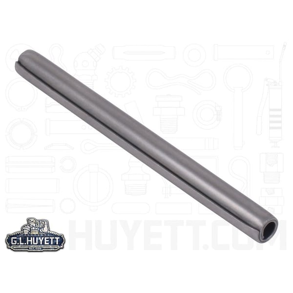 Huyett Coiled Spring Pin, Standard Duty, 420 Stainless Steel, 0.250 in Dia x 3.000 in Length SPCSP-250-3000 - main