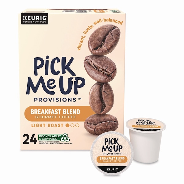 Pick Me Up Provisions Breakfast Blend Coffee K-Cups, 24PK 5000381024 - main