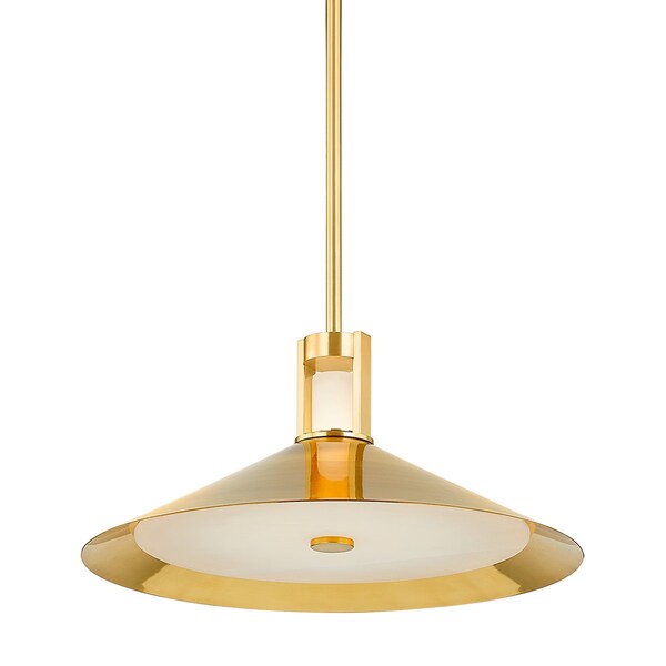Hudson Valley Lighting Clermont 2 Light Pendant 20 In. Aged Brass 3020-AGB - main
