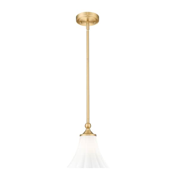 Z-Lite Fleur Modern Gold 1 Light Pendant 1958P8-MGLD - main