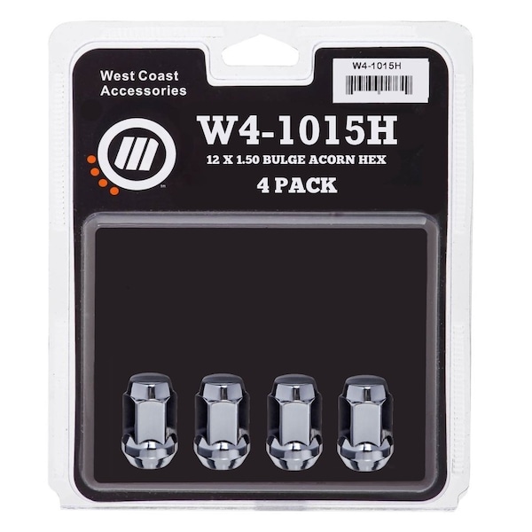 Wc Wheel Acc LUG NUTS 12 Millimeter x 15 Thread Size 60 Degree Conical Acorn 138 Inch 35 Millimeter Overall W4-1015H - main