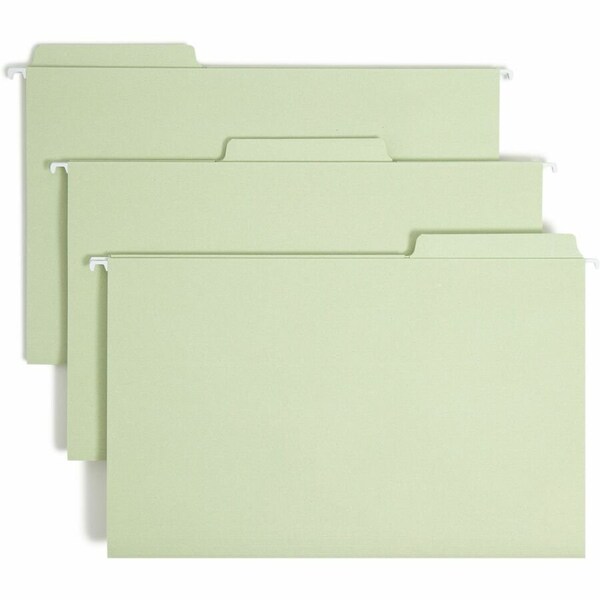 Smead FASTAB HANGING FOLDERS, LEGAL SIZE, 1/3-CUT TAB, MOSS, 20PK 64083 - main