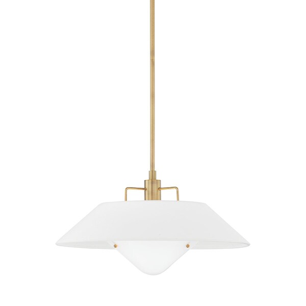 Troy Lighting Otto 1 Light Pendant 20.5 In. Patina Brass F8421-PBR - main