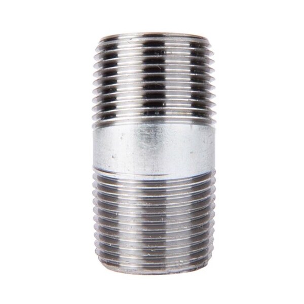 Stz Industries 1/8 in. MIP each X 1/8 in. D MIP Galvanized Steel 2 in. L Nipple 309UP18X2 - main