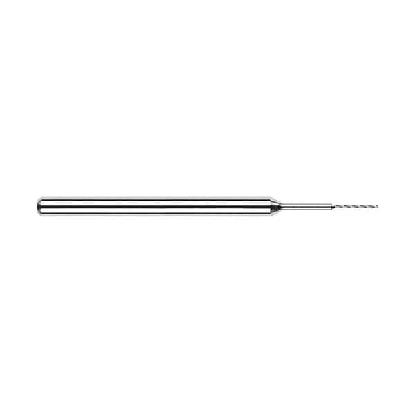 Harvey Tool Miniature Drill, 20027, Uncoated, .0027" Drill Diameter, .028" Flute Length, 1/8" Shank Diameter 20027 - main