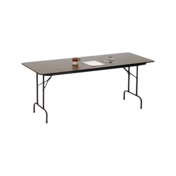 Correll CF Melamine Folding Tables 24x48 Medium Oak CF2448M-06 - main