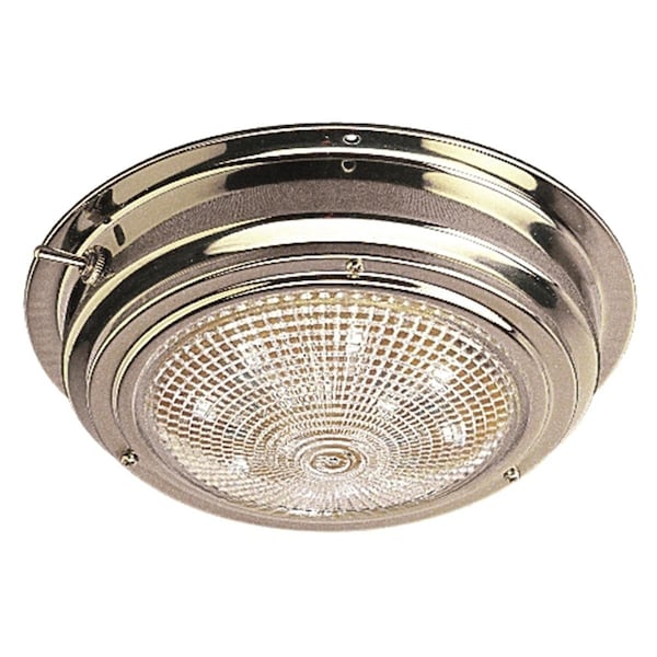 Sea-Dog 4002031 5 in. Stainless Steel Lens LED Dome Light 3004.6179 - main