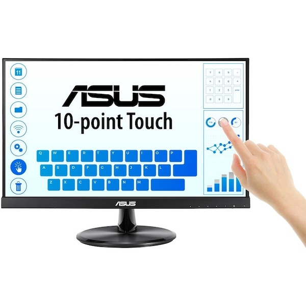 Asus EYE CARE MONITOR 21.5IN 1920X1080 75HZ TOUCHSCREEN SPEAKERS HDMI VGA BLACK VT229H - main