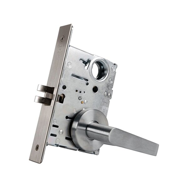 Falcon Grade 1 Entry/Office with Button Lockout Mortise Lock, SFIC Prep Less Core, Dane Lever, Gala Rose, MA521B DG 626 - main