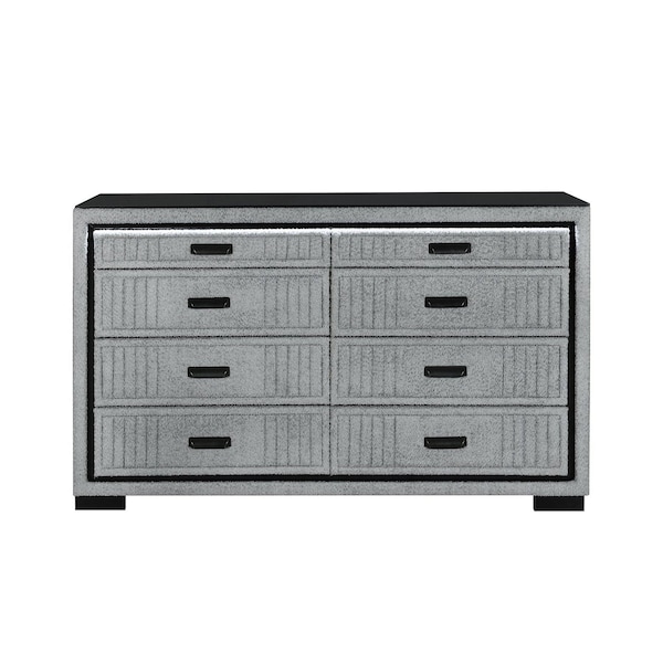 Global Furniture Usa Contemporary Isabella Grey Dresser With Led ISABELLA-GREY-DR W/ LED - main